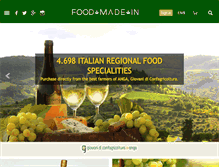 Tablet Screenshot of foodmadein.com